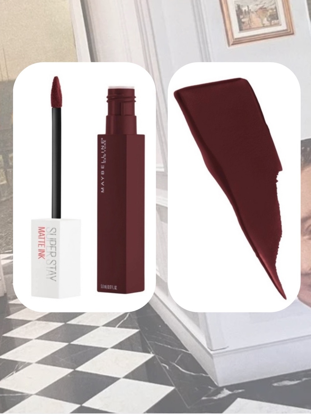 🏷️ Maybelline Super Stay dark red Composer matte finish liquid ink lipstick